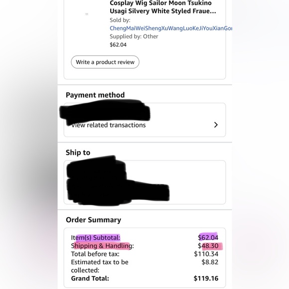 NWOT SAILOR MOON BLACK LADY WIG COSPLAY HALLOWEEN PARTY - Picture 7 of 12